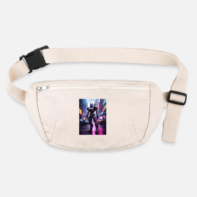 Cyberpunk Cyborg in neon Stanley/Stella recycelte Gürteltasche