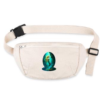 sirène ivresse des profondeurs (bulle) - plongeur - Sac banane recyclé Stanley/Stella - blanc naturel - Devant