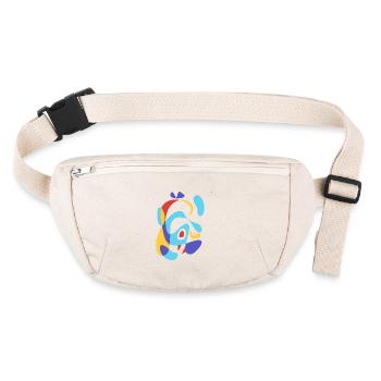 Le monstre - Bauhaus Bold ABASTRACT - Sac banane recyclé Stanley/Stella - blanc naturel - Devant
