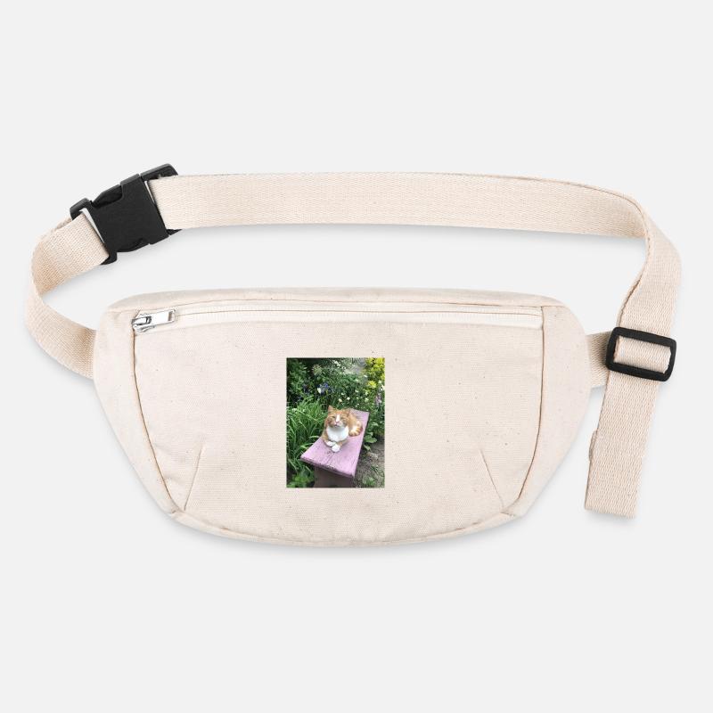 Red Cat Cute Cat Little Tiger Flowers Stanley/Stella recycled Hip Bag 