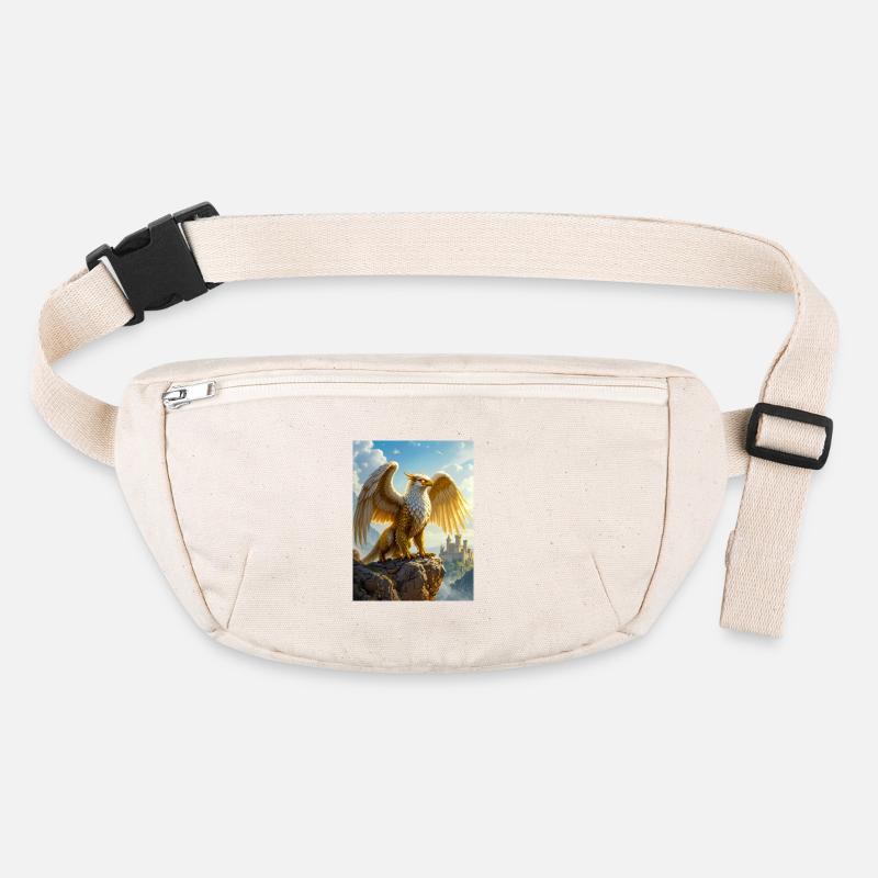 Diving griffin, lion body, eagle wings, hunting Stanley/Stella recycled Hip Bag 