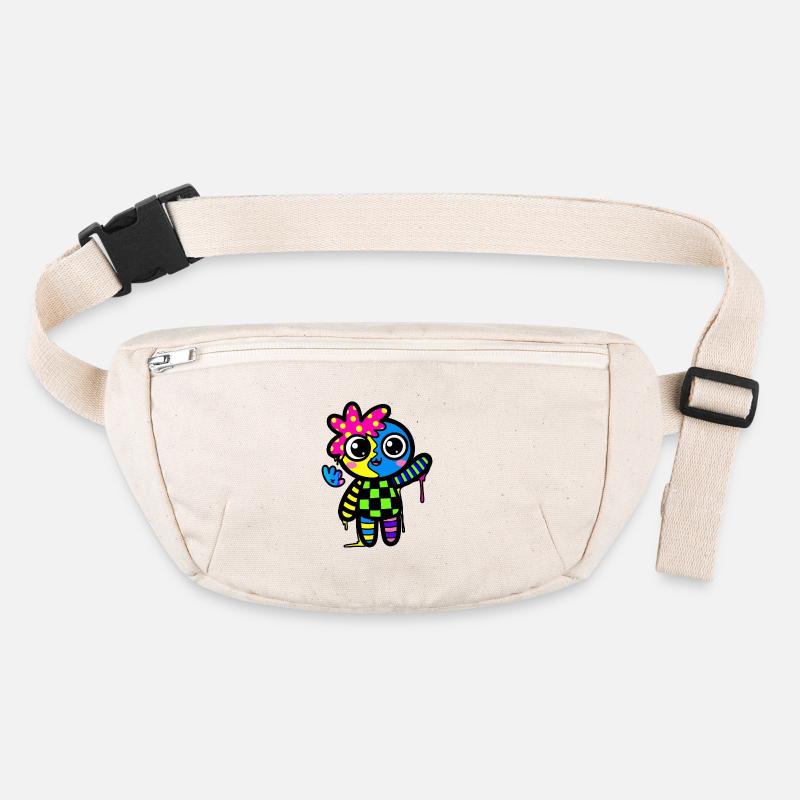 Split Face Rainbow Pop Art Stanley/Stella recycled Hip Bag 
