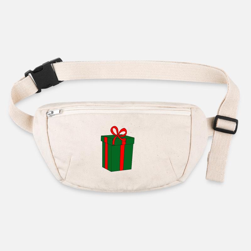 Grünes Geschenk mit roter Schleife Stanley/Stella recycelte Gürteltasche