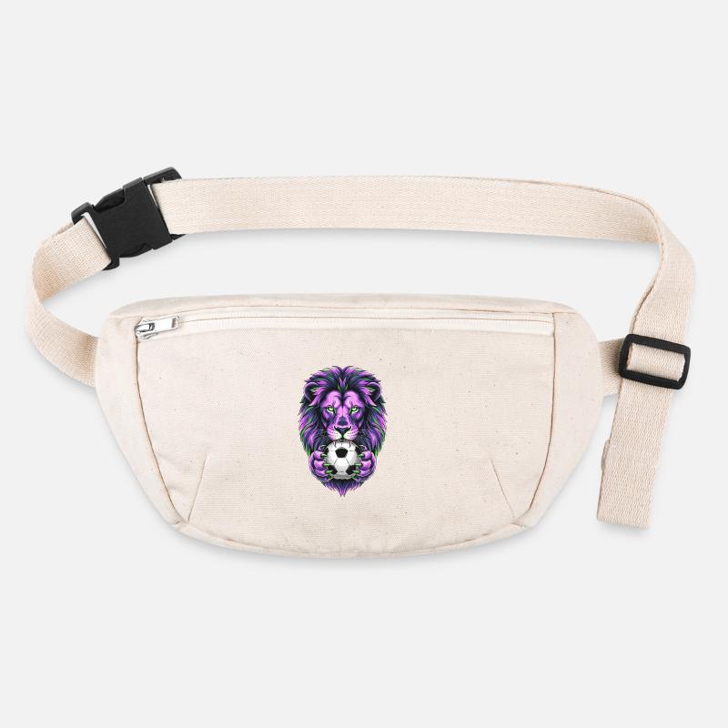 Neon lion with soccer ball Stanley/Stella recycled Hip Bag 