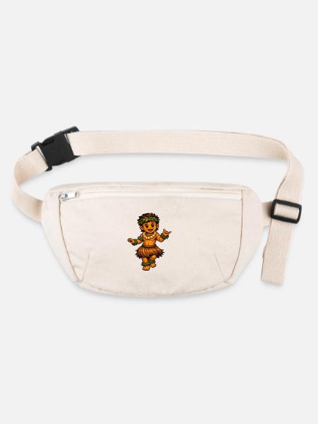 Hula Dancer Hawaiian Style - Stanley/Stella recycled Hip Bag  - natural - Front