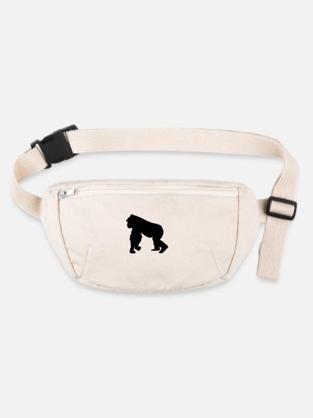 gorilla - Stanley/Stella recycelte Gürteltasche - Naturweiß - Vorne