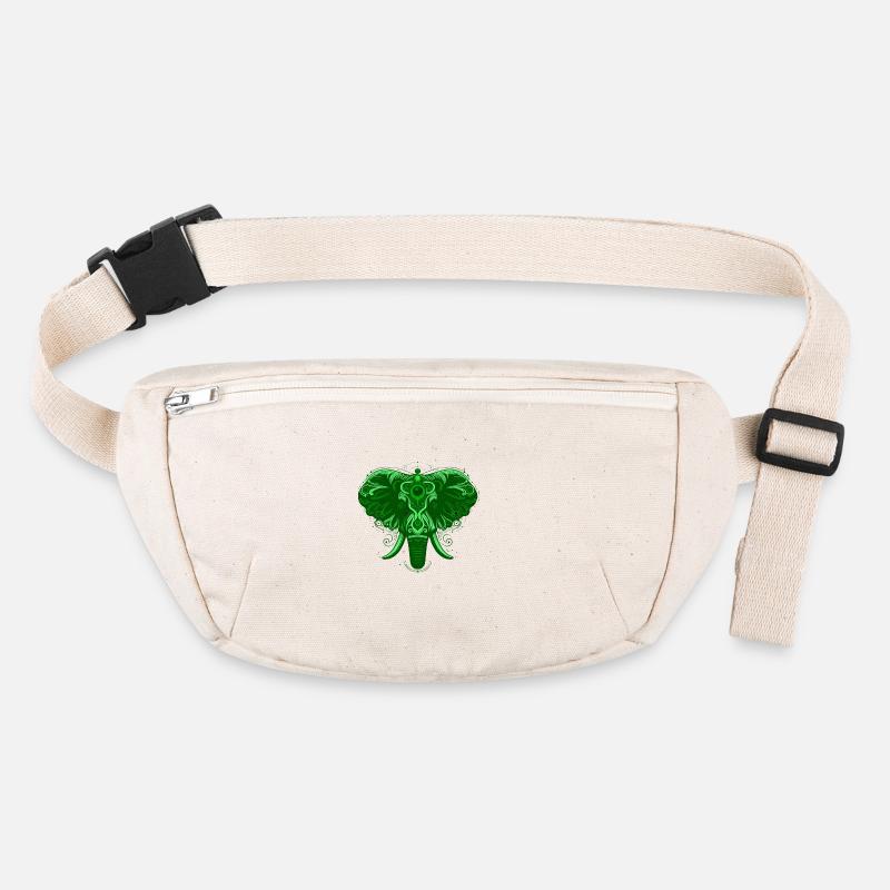 Tier Elefant Grün Stanley/Stella recycelte Gürteltasche