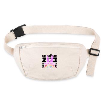 LE MÊME ZIZI POUR TOUTE LA VIE EVJF FUTURE MARIÉE - Sac banane recyclé Stanley/Stella - blanc naturel - Devant