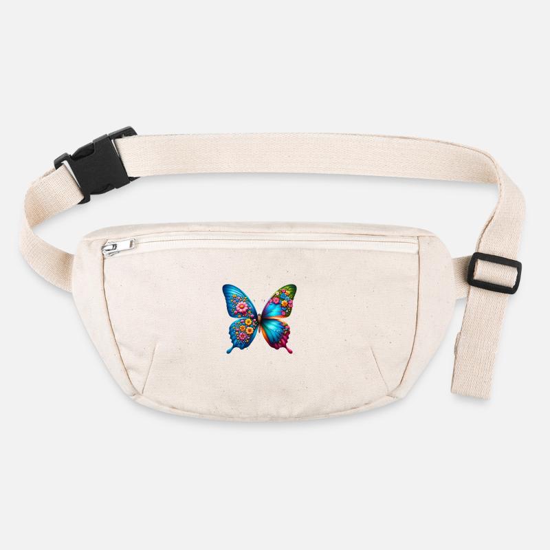 Papillon coloré inspiré de la nature Vibrations estivales Sac banane recyclé Stanley/Stella