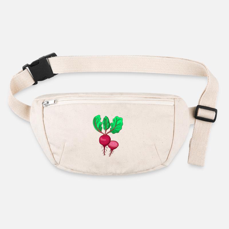 Rote Beete Rübe Bete Stanley/Stella recycelte Gürteltasche