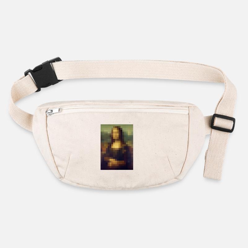 Mona Lisa 8-Bit Pixel Gemälde Leonardo da Vinci Stanley/Stella recycelte Gürteltasche