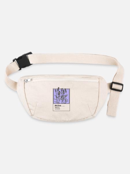 Lavendel Akiko - Stanley/Stella recycelte Gürteltasche - Naturweiß - Vorne