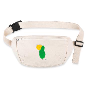 Glück - Stanley/Stella recycelte Gürteltasche - Naturweiß - Vorne