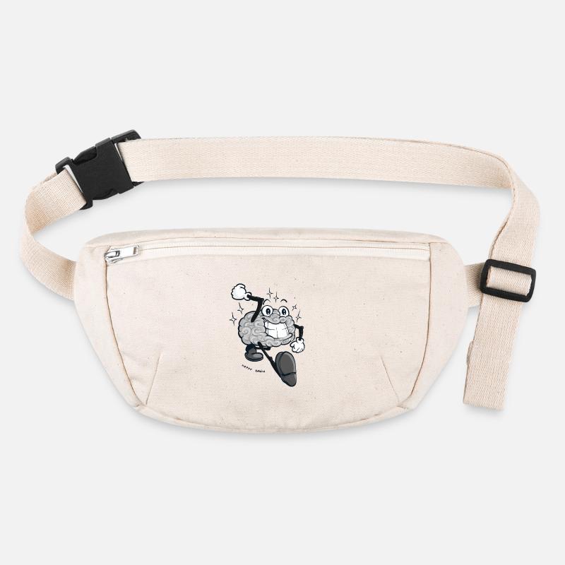 Happy Brain - Grey Version Stanley/Stella recycled Hip Bag 