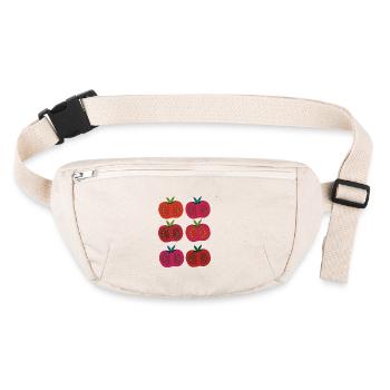 Tomates 6 fois multicolores - Sac banane recyclé Stanley/Stella - blanc naturel - Devant
