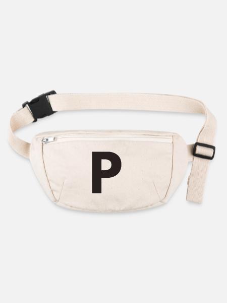 P - Stanley/Stella recycelte Gürteltasche - Naturweiß - Vorne