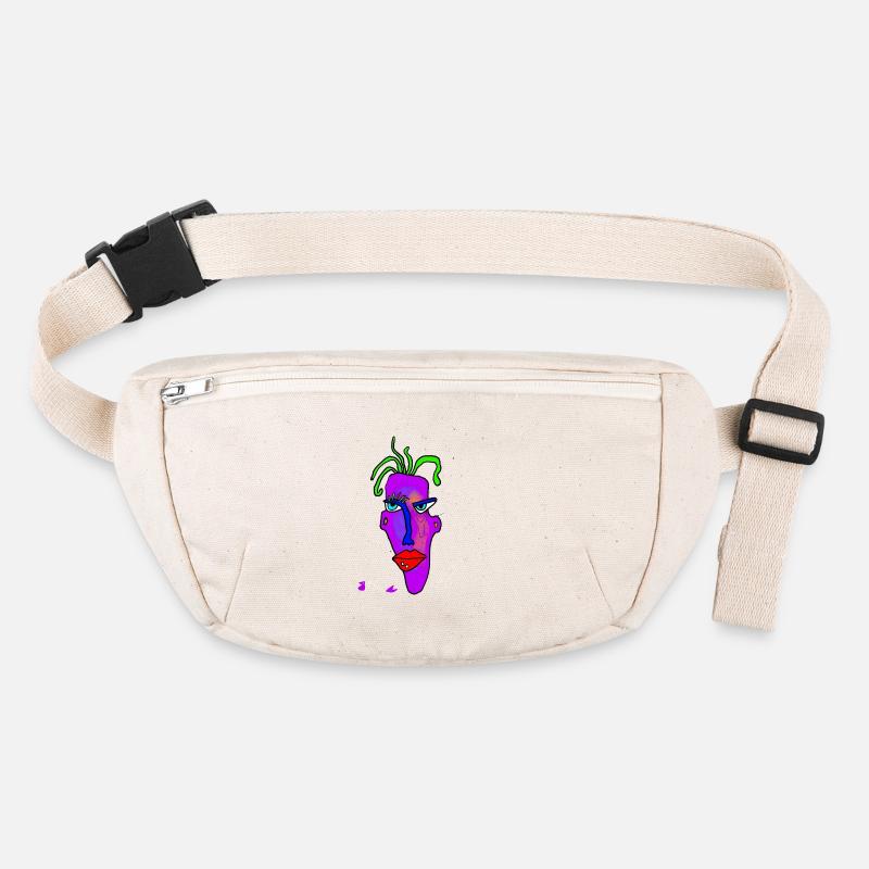 Neon Portrait Color Explosion - Stanley/Stella recycled Hip Bag - natural