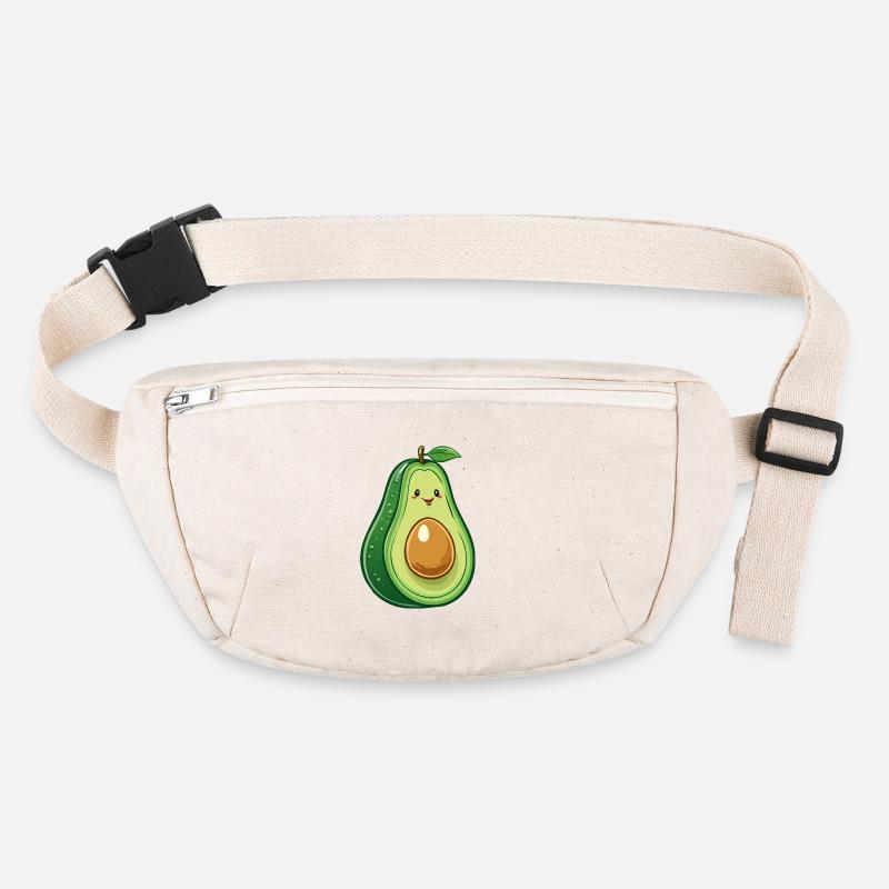 Avocado with face Stanley/Stella recycled Hip Bag 