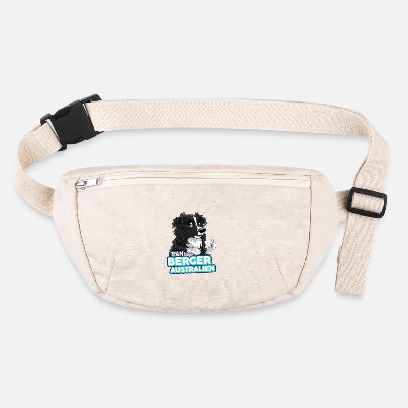 TEAM Australian Shepherd Hund - Schwarz Stanley/Stella recycelte Gürteltasche