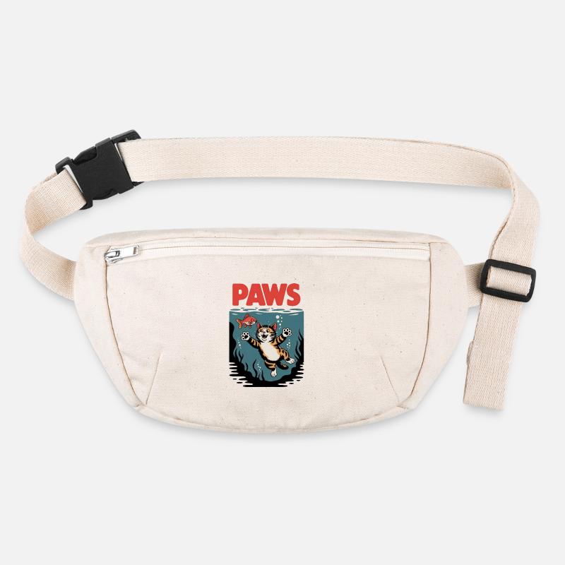 Paws Funny Cat Parody Design Stanley/Stella recycled Hip Bag 