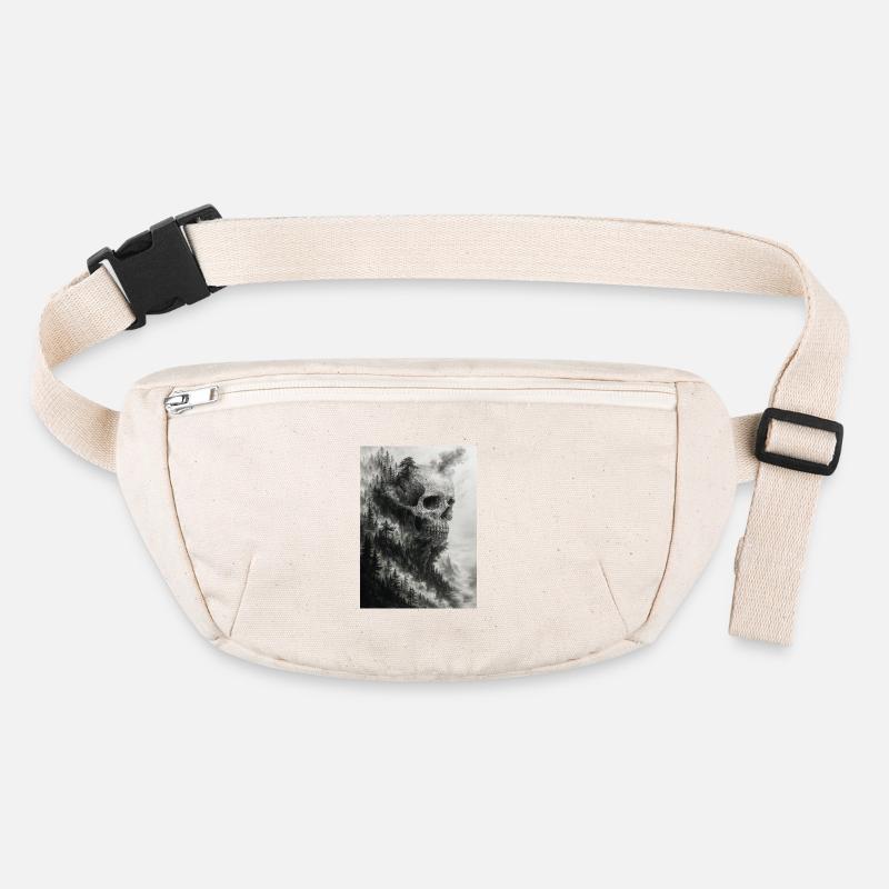 Eerie Forest Skull Illustration Stanley/Stella recycled Hip Bag 