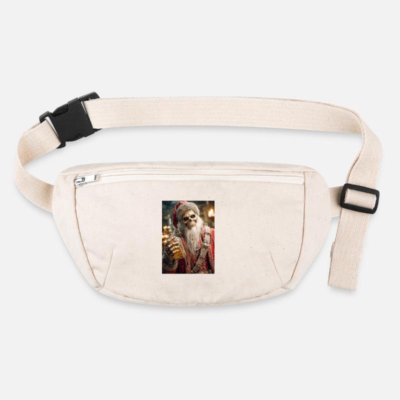 Skeleton Santa in Ember Gorefest Stanley/Stella recycled Hip Bag 