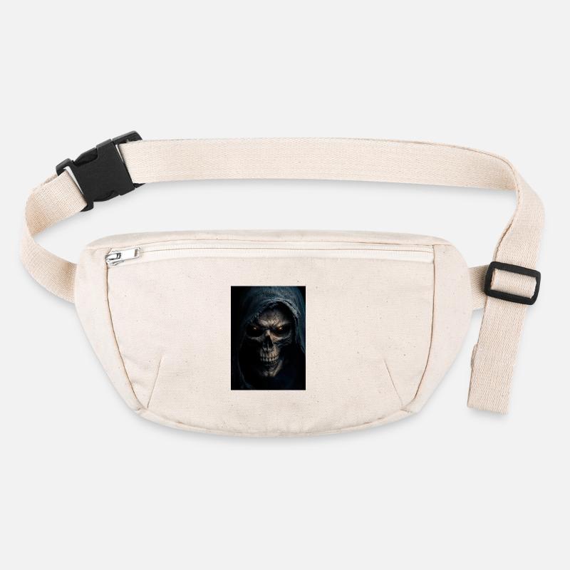 Hooded Skull Grim Reaper Stanley/Stella recycled Hip Bag 