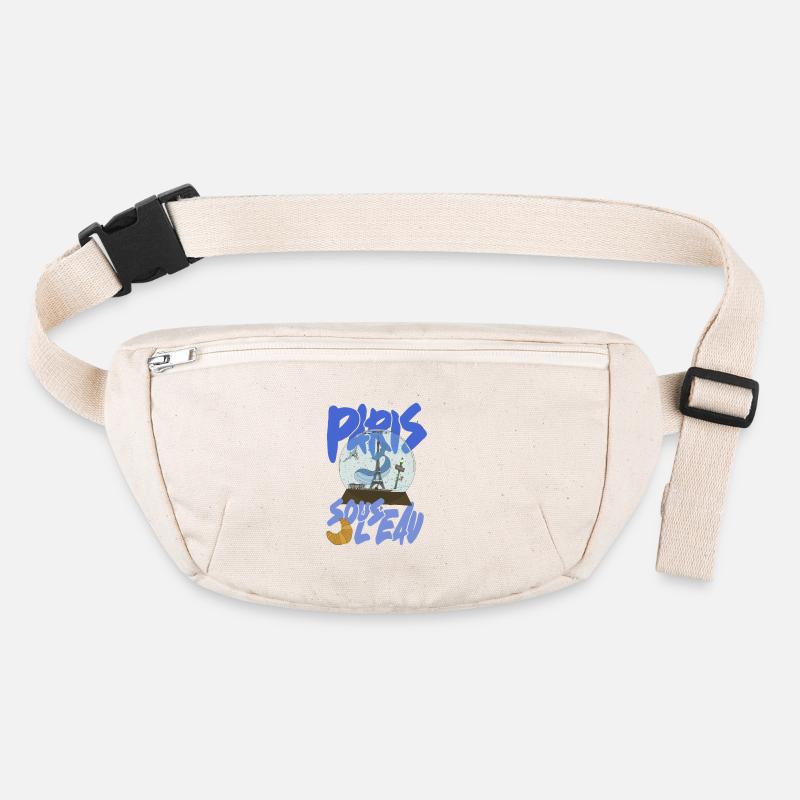Paris Schneekugel Blau – Eiffel-Ikone Stanley/Stella recycelte Gürteltasche