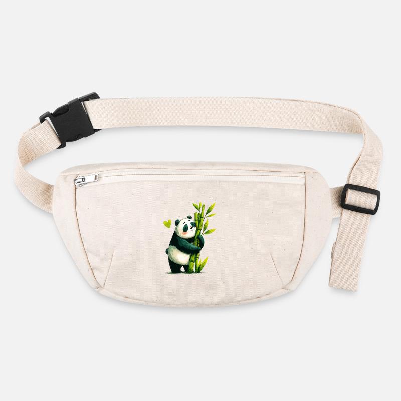 Câlin de panda avec du bambou Sac banane recyclé Stanley/Stella