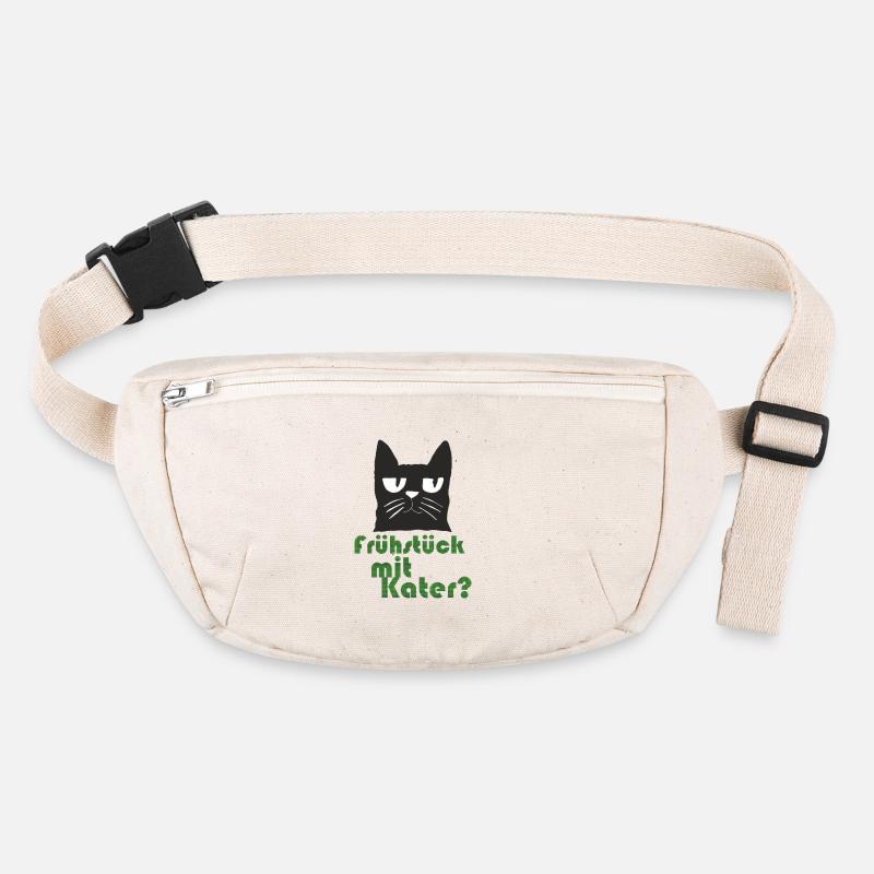 fruehstueck_mit_kater Stanley/Stella recycelte Gürteltasche