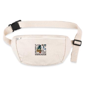 4. Klasse Gaming - Stanley/Stella recycelte Gürteltasche - Naturweiß - Vorne