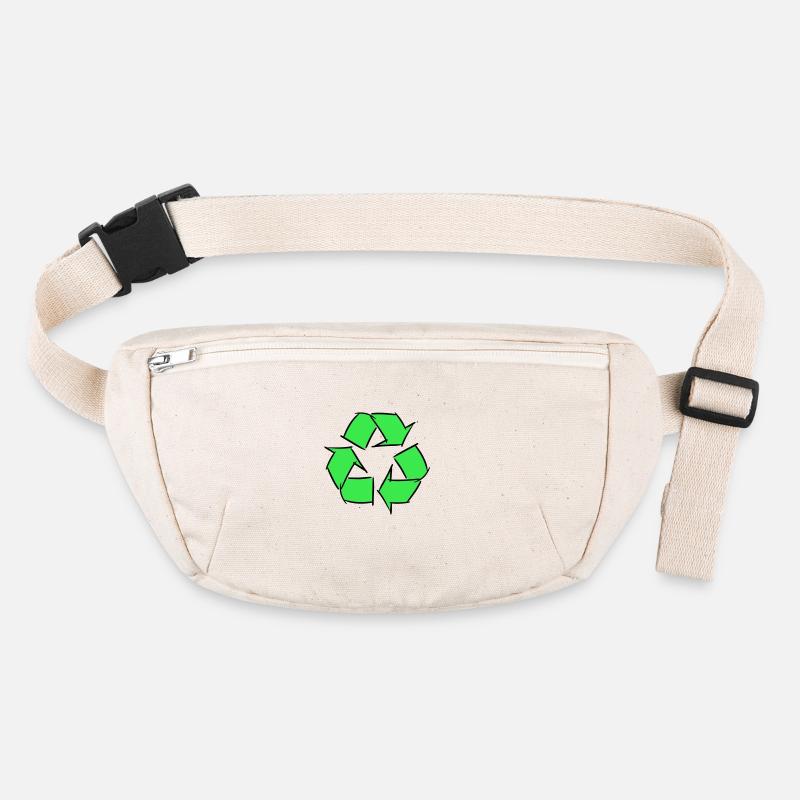 Recycled icon, decorative drawing, customizable. Stanley/Stella recycled Hip Bag 