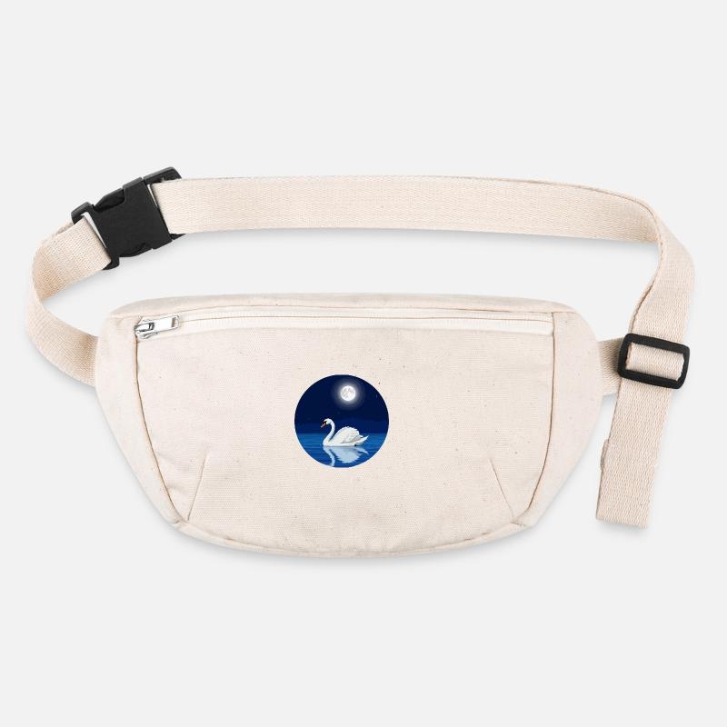 Schwan bei Vollmond Stanley/Stella recycelte Gürteltasche