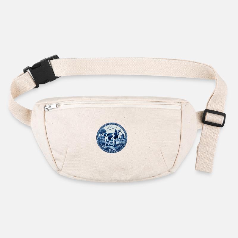 Delft blue cow Stanley/Stella recycled Hip Bag 