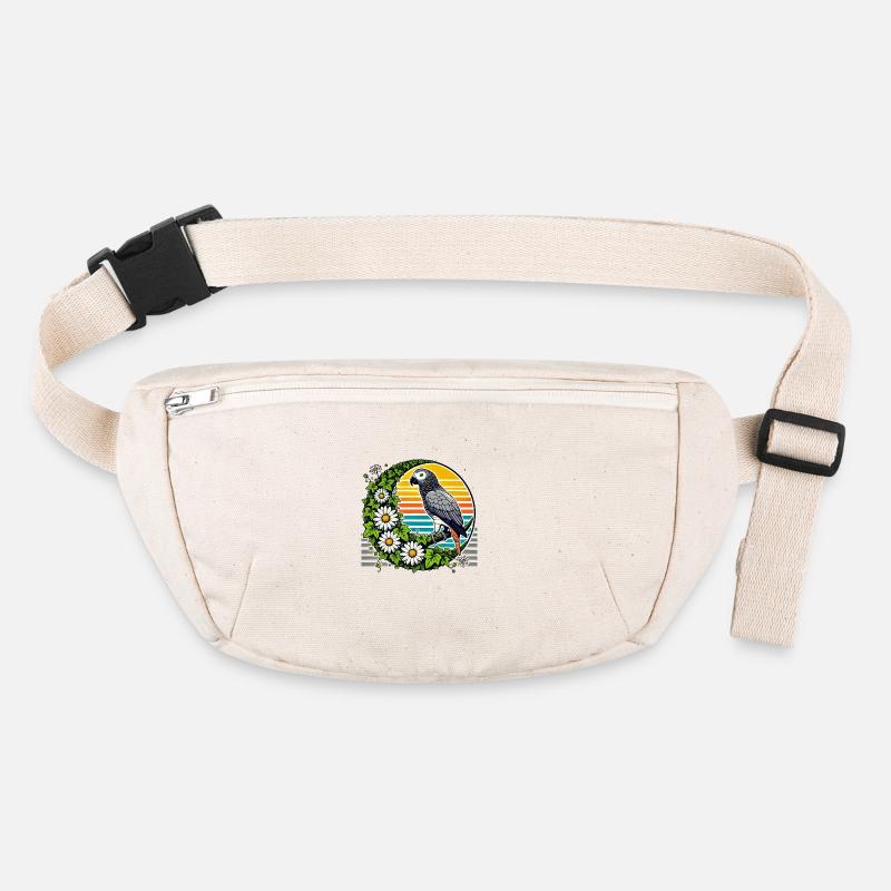 African Grey Parrot Stanley/Stella recycled Hip Bag 