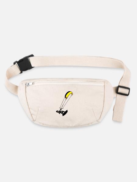 Kitesuf flex - Stanley/Stella recycelte Gürteltasche - Naturweiß - Vorne