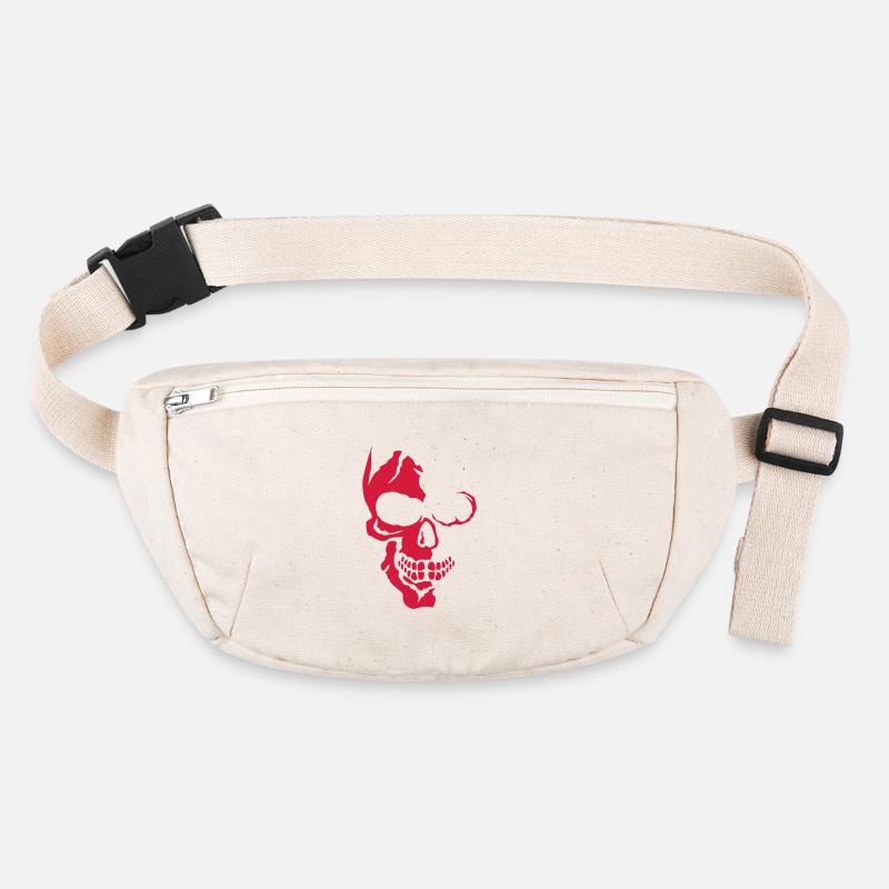 tete de mort crane halloween dessin 02130 Sac banane recyclé Stanley/Stella