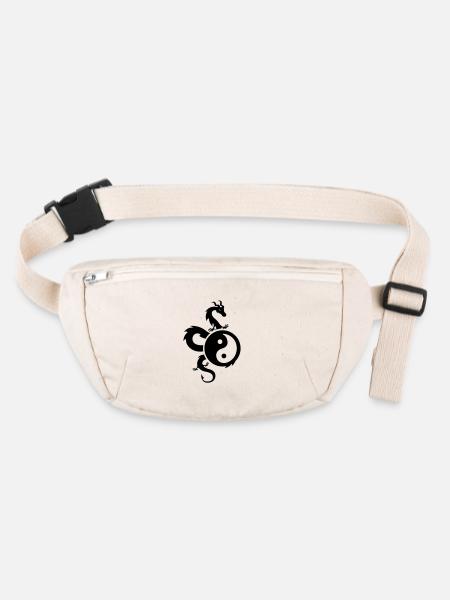 yin yang - Stanley/Stella recycled Hip Bag  - natural - Front