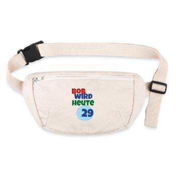 Bob fête ses 29 ans aujourd’hui - Sac banane recyclé Stanley/Stella - blanc naturel - Devant