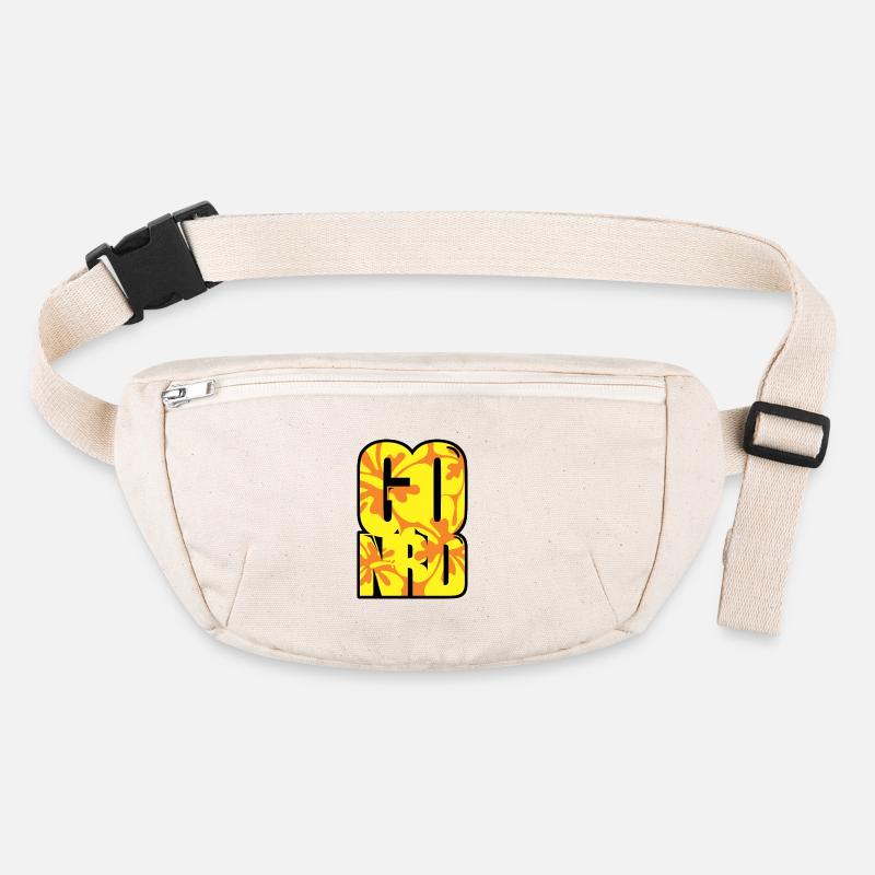 GO NRD (Yellow) - Stanley/Stella recycled Hip Bag  - natural