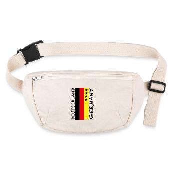 CHAMPIONNATS D’EUROPE EN ALLEMAGNE - Sac banane recyclé Stanley/Stella - blanc naturel - Devant