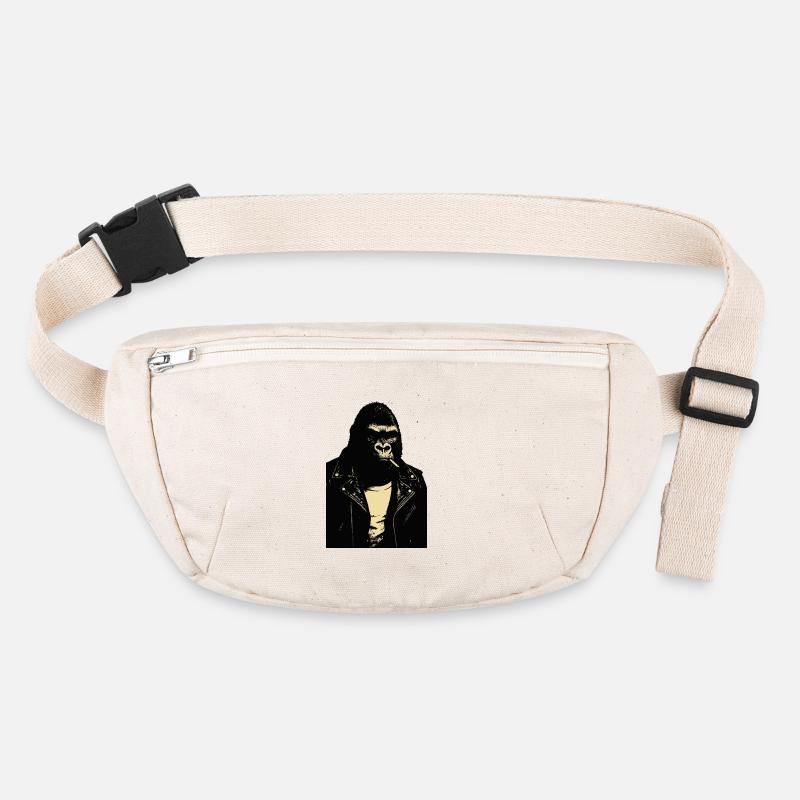 Gorilla Rebel Leather Jacket Stanley/Stella recycled Hip Bag 
