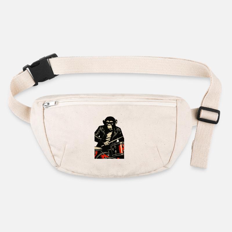 Batteur chimpanzé en veste en cuir Sac banane recyclé Stanley/Stella