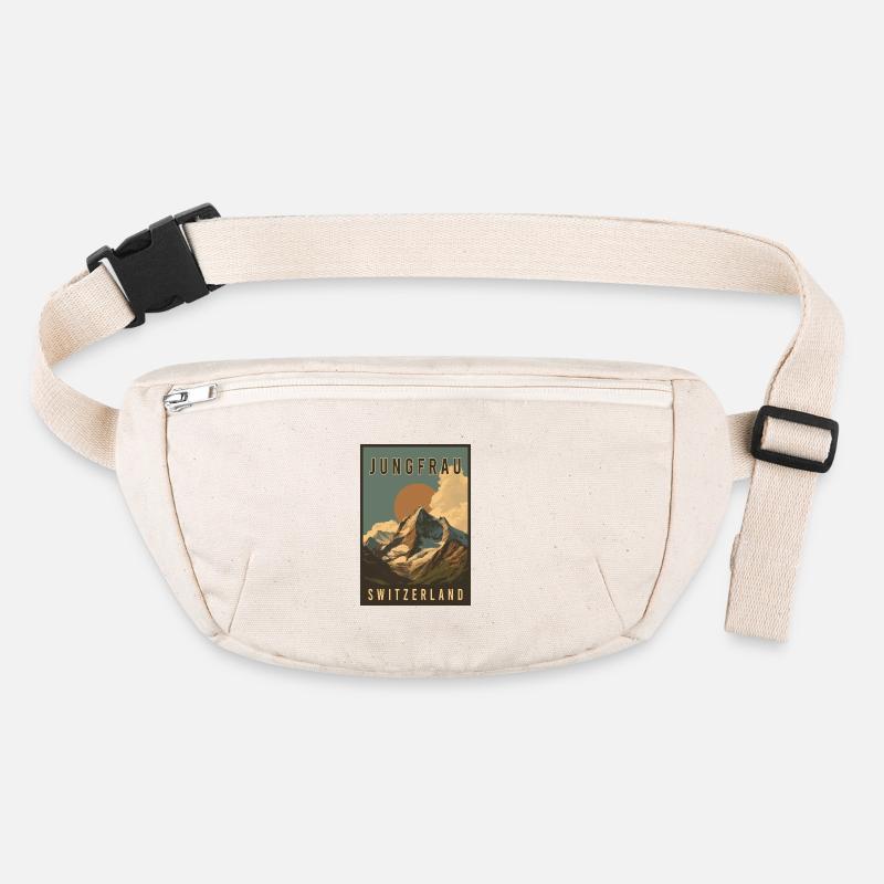 Explorez le paysage suisse Jungfrau en Suisse Sac banane recyclé Stanley/Stella