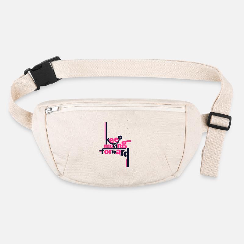 Keep Moving Forward Pink Statement Shirt Stanley/Stella recycled Hip Bag 