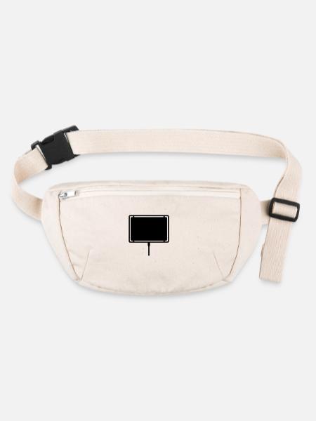 ortsschild - Stanley/Stella recycelte Gürteltasche - Naturweiß - Vorne