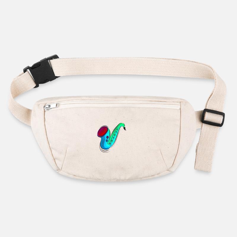 buntes Saxofon / Saxofon Stanley/Stella recycelte Gürteltasche
