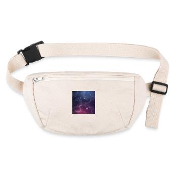Galaxy pattern - Stanley/Stella recycled Hip Bag  - natural - Front