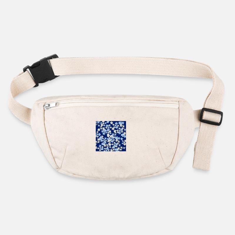 Blue Cherry Blossom Pattern - Sakura Stanley/Stella recycled Hip Bag 