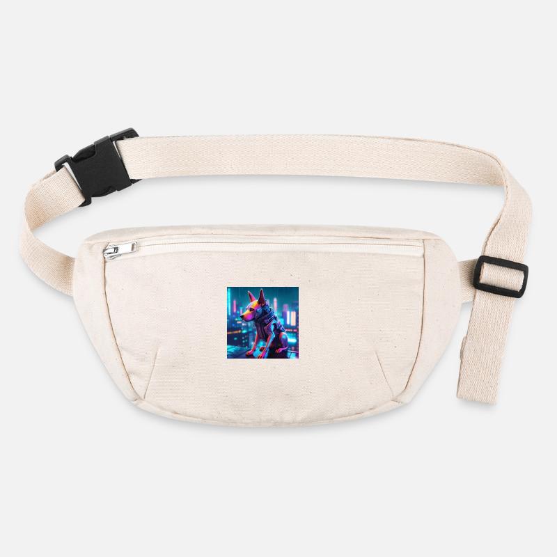 Cyberpunk Dog Stanley/Stella recycled Hip Bag 